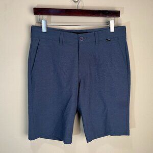 Travis Mathew Men's dark blue flat front Golf Shorts 30 10" inseam